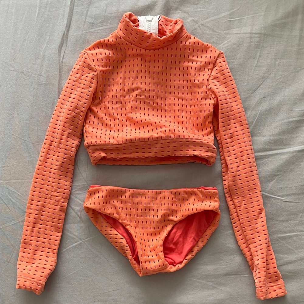 Acacia Swimwear Kids Ehukai Orange Kids Swim Set